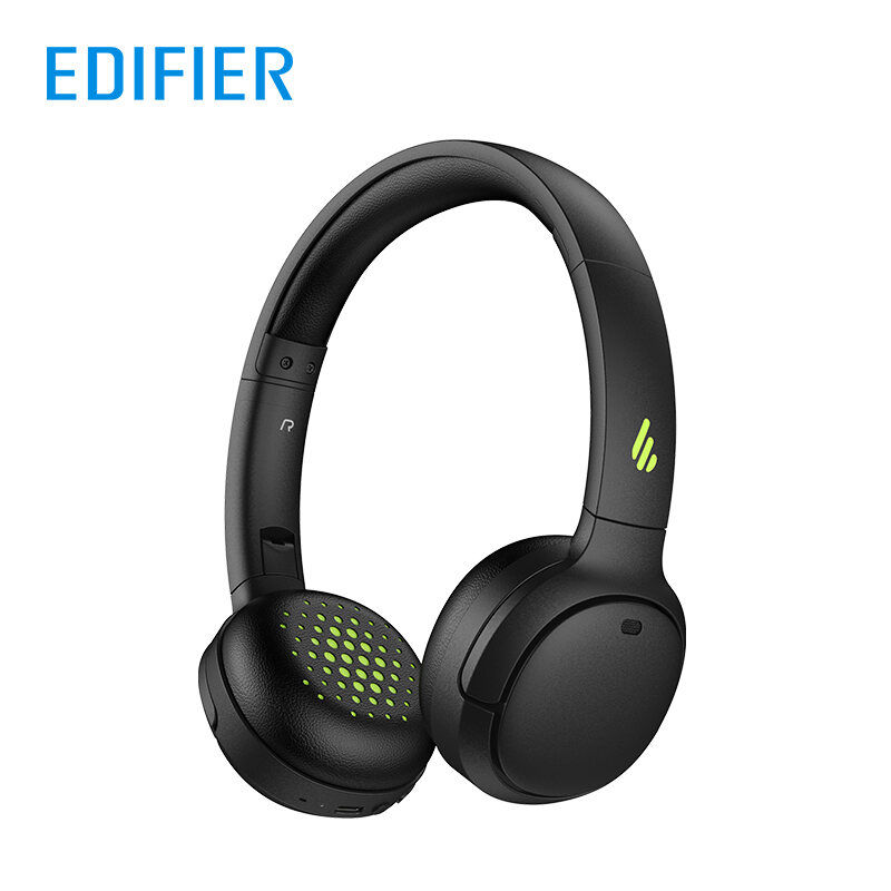 Edifier WH500 Wireless Bluetooth Headphones 40H Playtime Call Noise Cancellation Bluetooth V5.2 30mm dynamic driver Type-C Fast Charging Foldable Design for Travel Home Office