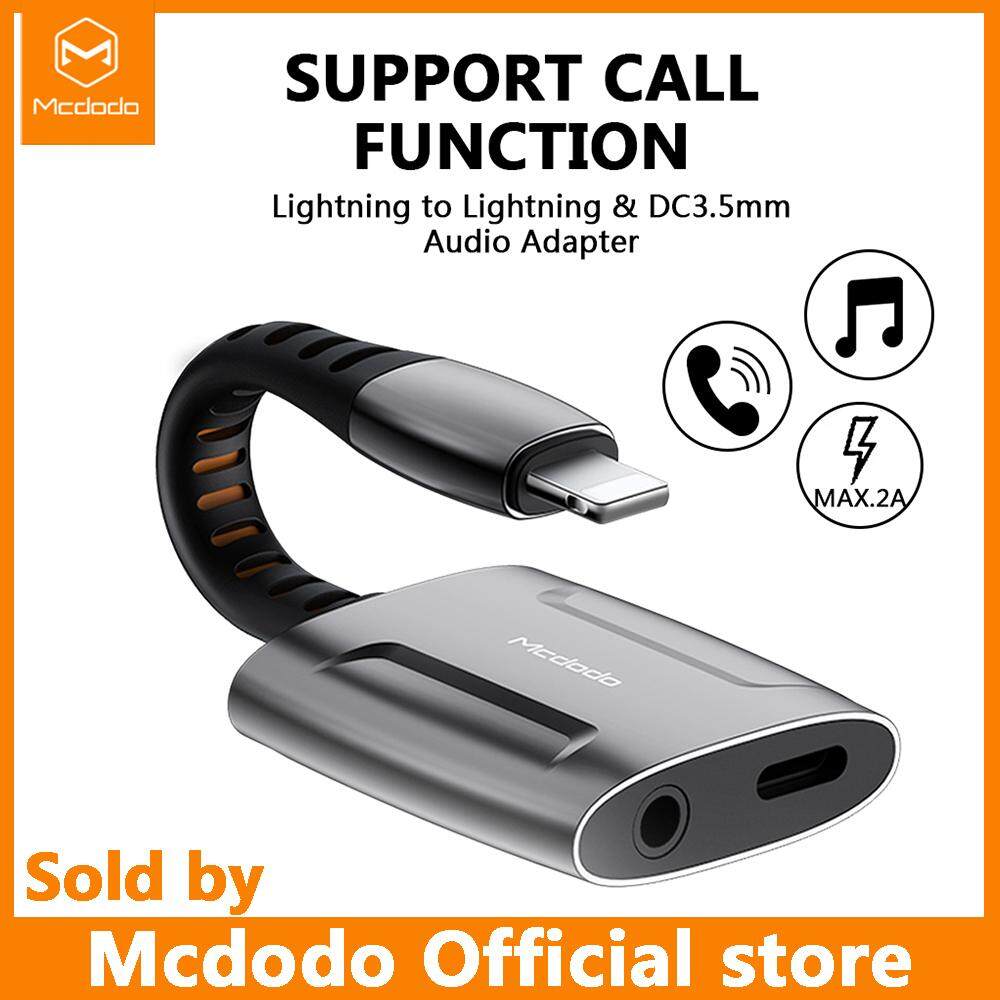 【2021 Hot Spot】 Mcdodo AUX Audio Lightning Adapter Cable for 3.5 Mm Audio Jack Converter Headphone Splitter Splitter for iphone 12 pro max IPhone 13 12 11 Pro X XR X 8 7 6 5 6S OTG Adapter (Using Micr