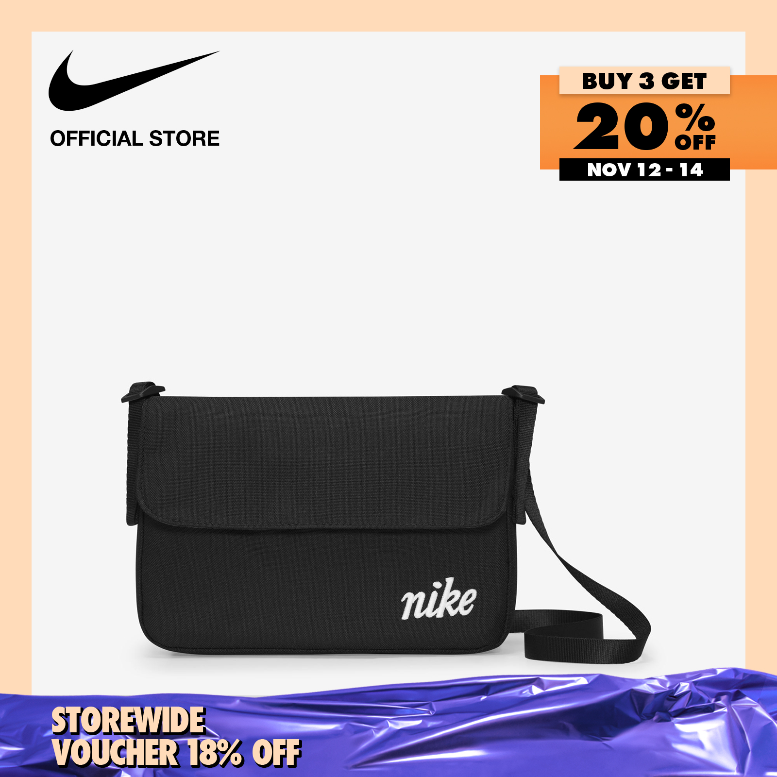 Nike Women's Sportswear Futura 365 Crossbody Bag (3L) - Black
