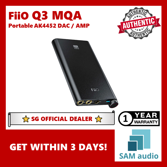 [?SG] FiiO Q3 MQA Portable AK4452 Chip DAC AMP