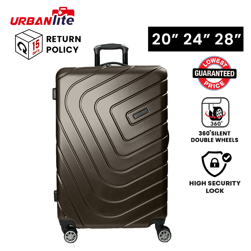 [SG Ready Stock] URBANlite Rayer  20/24/28 inch 360° Spinner 8 Wheels ABS Hard Case Luggage Delivery Within 3 Days By Universal Traveller