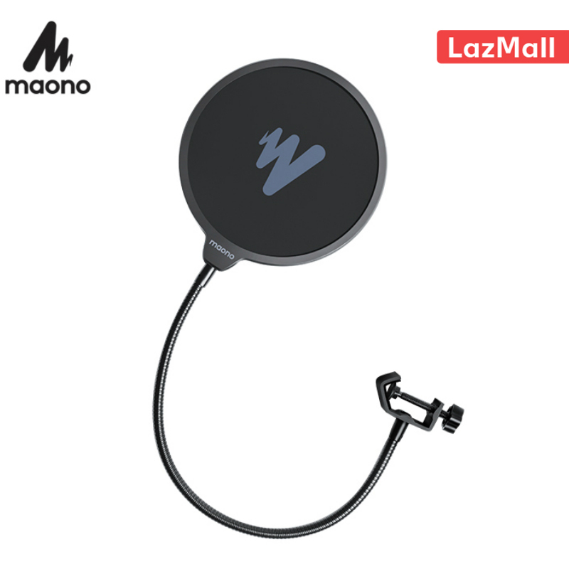 MAONO AU-B00 Microphone Pop Filter Metal Pop Filter Shield Double Layer Windscreen Popfilter For USB Microhone Podcast Microphone
