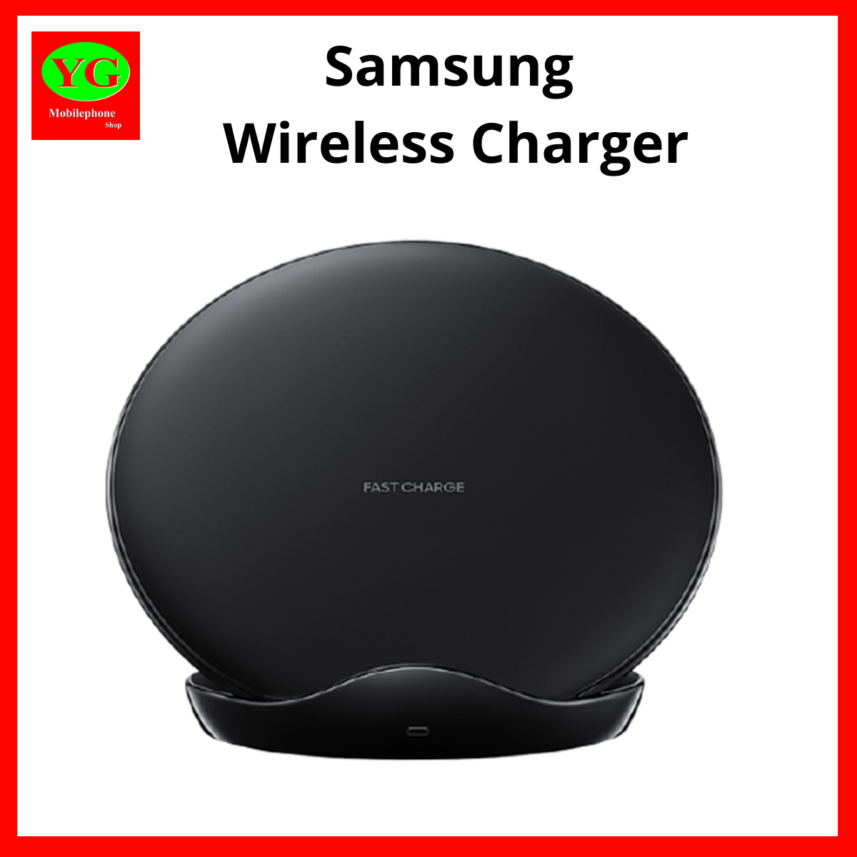 Samsung Wireless Charger Stand with Wall Charger (Black) EP-N5100TBEGGB (2018)