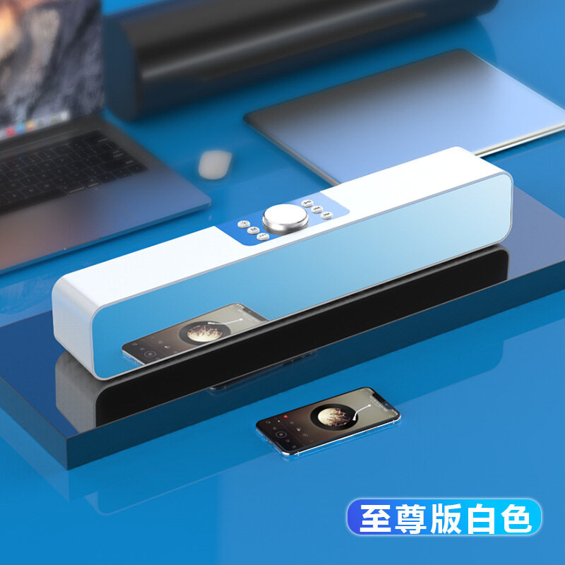 Soundbar For TV Alarm Clock Bluetooth Speaker Large With LED Digital Display Wired & Wireless Home Theater Surround Sound Bar