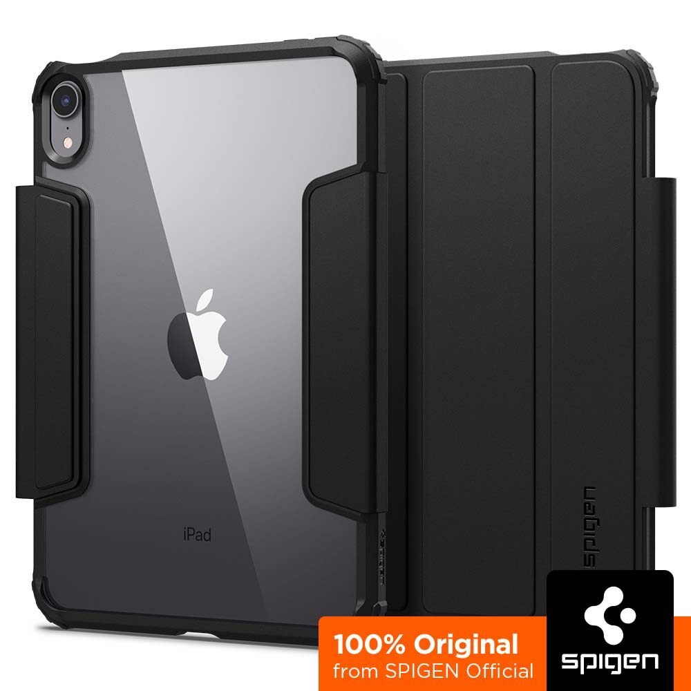 SPIGEN Case for iPad Mini 6 (2021) [Ultra Hybrid Pro : Black] Solid Protection with Air Cushion Technology / Apple iPad Mini 6 Case / iPad Mini 6 Case / iPad Mini 6 Cover / 2021 iPad Mini Case